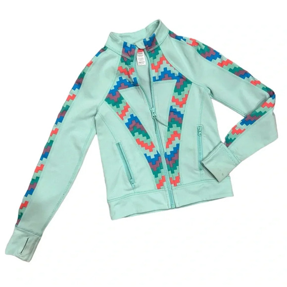 Ivivva Lululemon Colorful Chevron Track Jacket - Picture 1 of 8